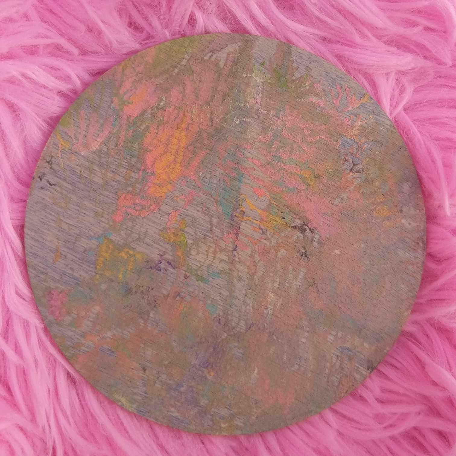 Blue — Acrylic Painting Coaster by Sydney Nova, abstract, blue, cottagecore