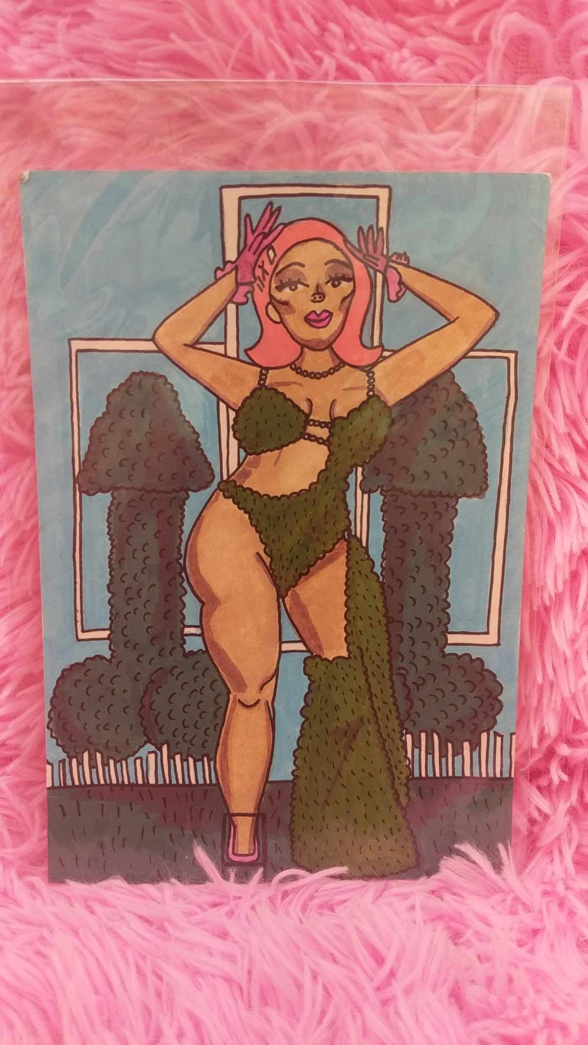 Doja Cat Fashion Fanart — Painted Journal Page by Sydney Nova, creative, cute, doja cat
